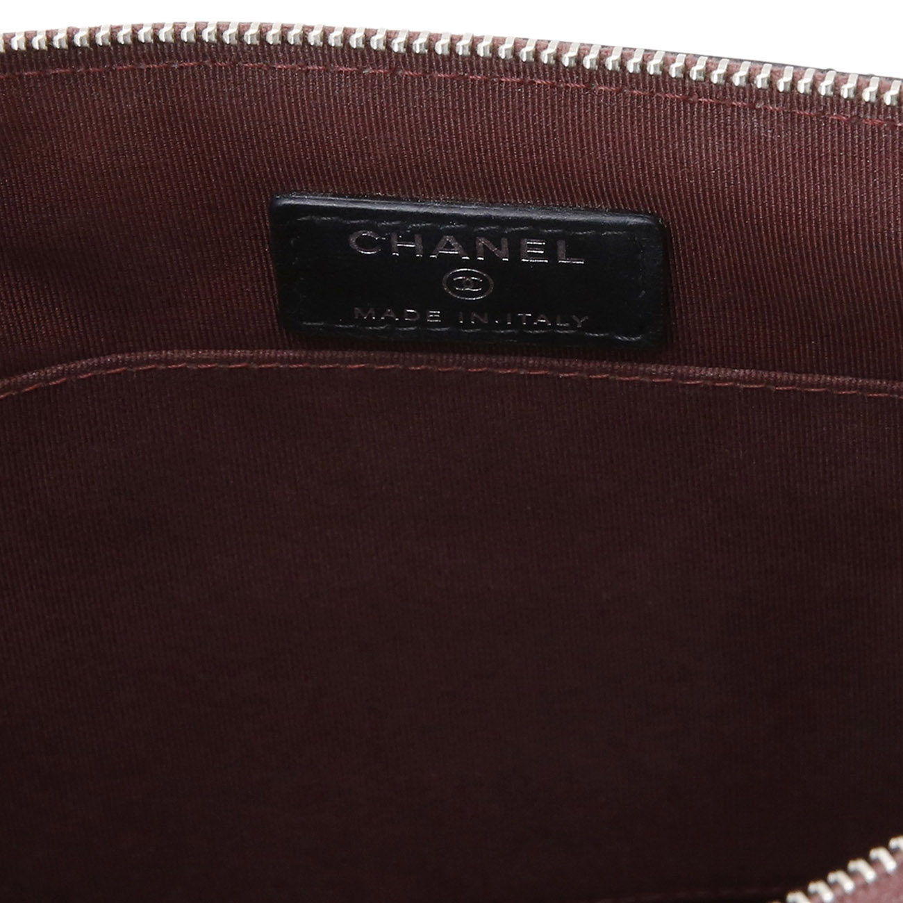 CHANEL(USED)샤넬 램스킨 포켓 플랩 클러치