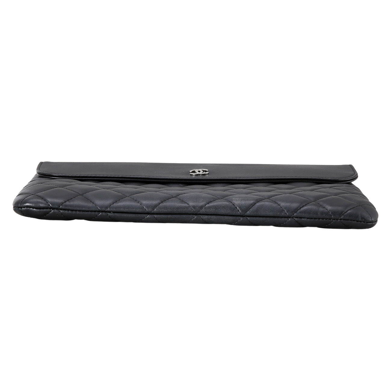 CHANEL(USED)샤넬 램스킨 포켓 플랩 클러치