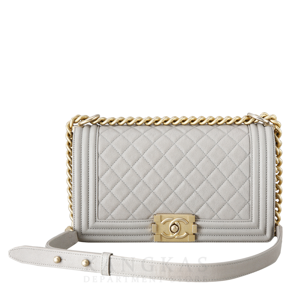 CHANEL(USED)샤넬 캐비어 보이샤넬 미듐