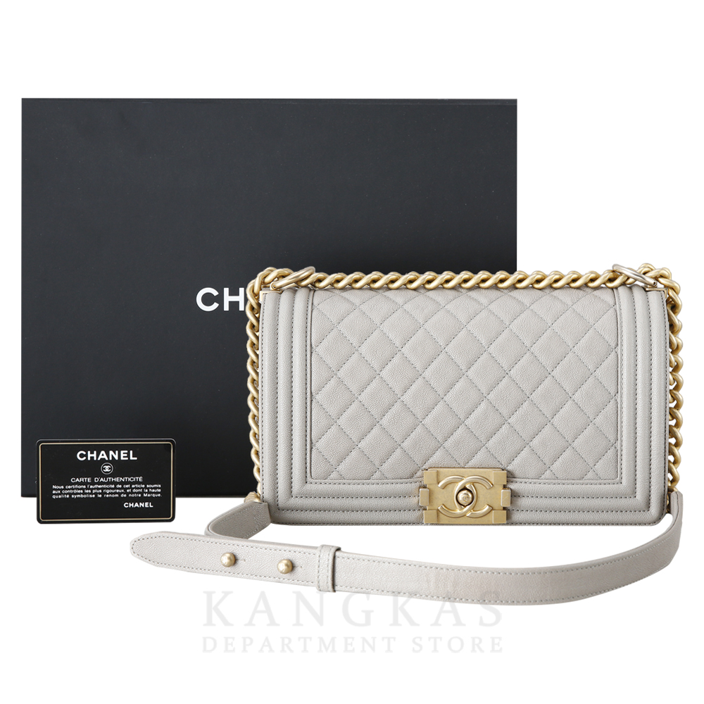 CHANEL(USED)샤넬 캐비어 보이샤넬 미듐