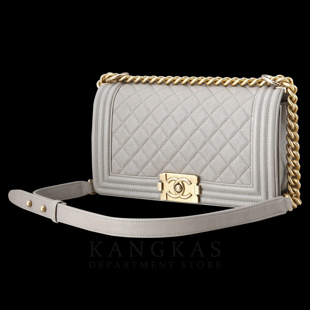 CHANEL(USED)샤넬 캐비어 보이샤넬 미듐