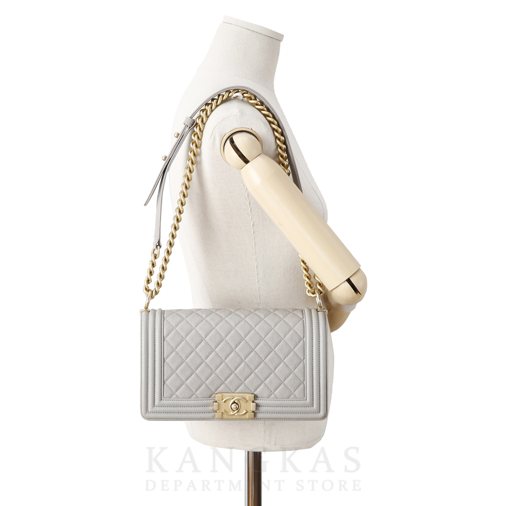 CHANEL(USED)샤넬 캐비어 보이샤넬 미듐