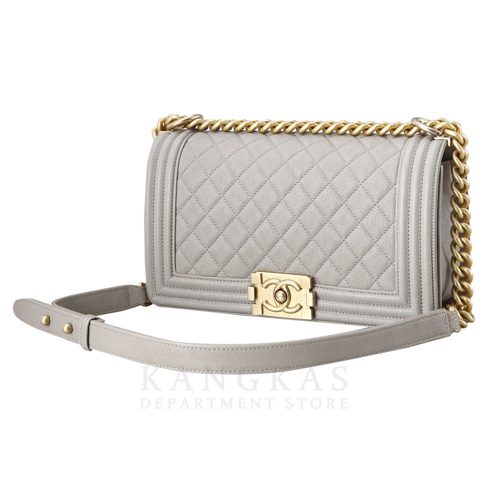 CHANEL(USED)샤넬 캐비어 보이샤넬 미듐