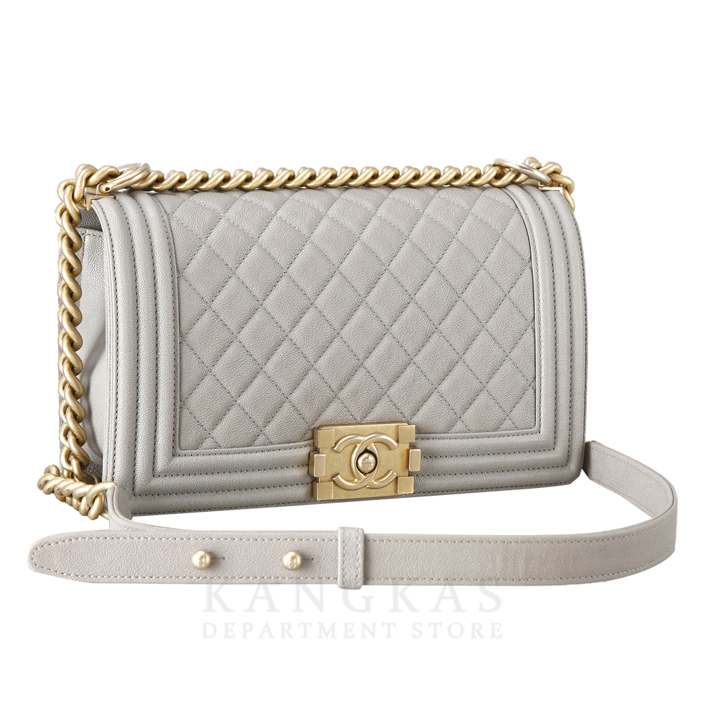 CHANEL(USED)샤넬 캐비어 보이샤넬 미듐