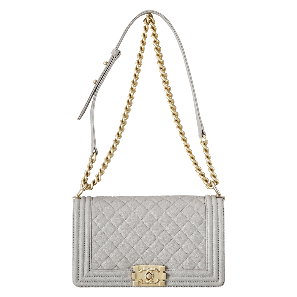 CHANEL(USED)샤넬 캐비어 보이샤넬 미듐