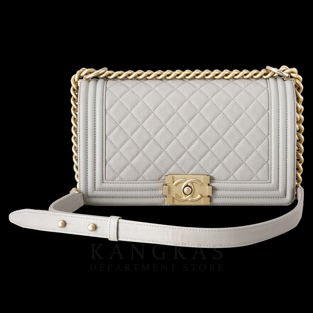 CHANEL(USED)샤넬 캐비어 보이샤넬 미듐
