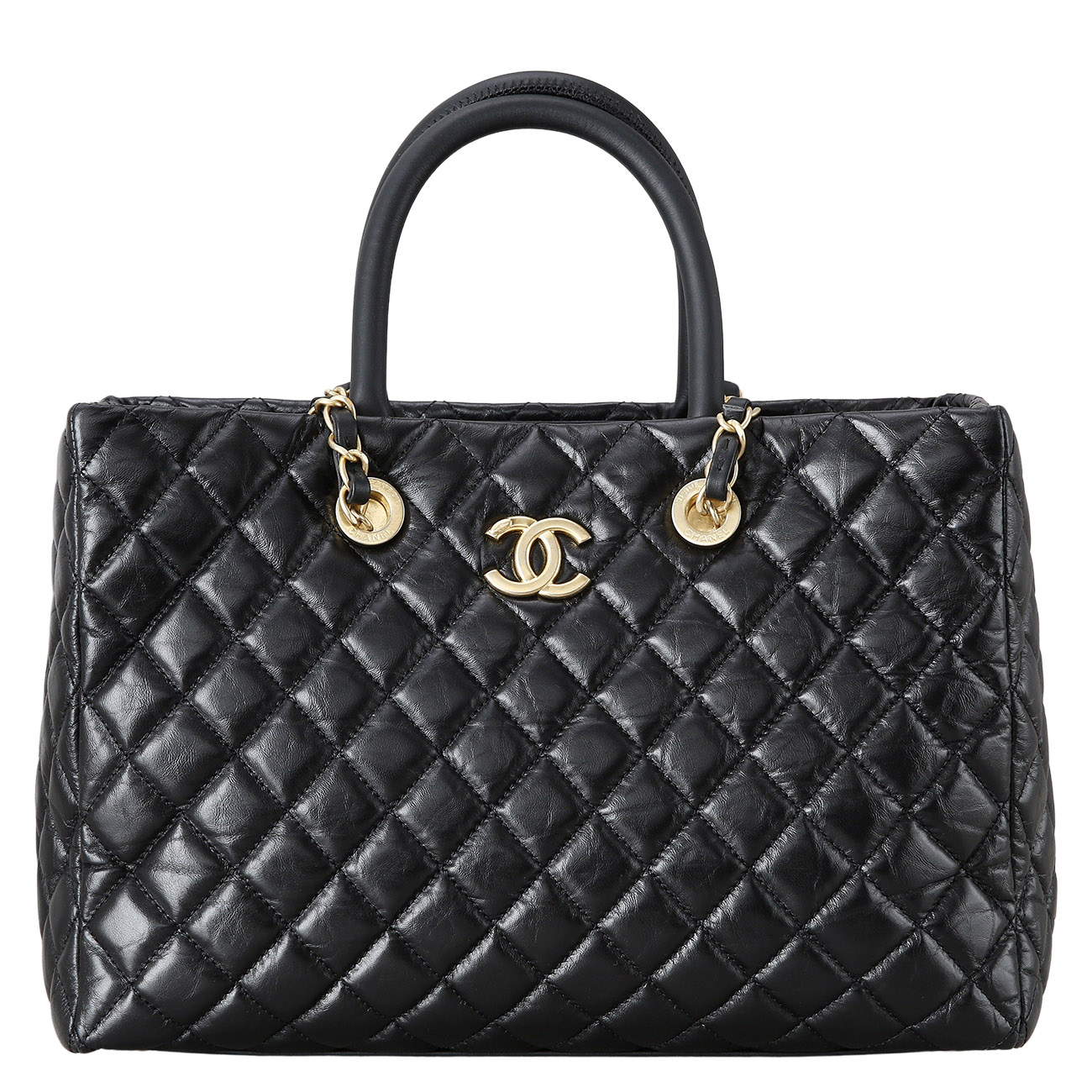 CHANEL(USED)샤넬 시즌 탑 핸들 체인 쇼퍼백