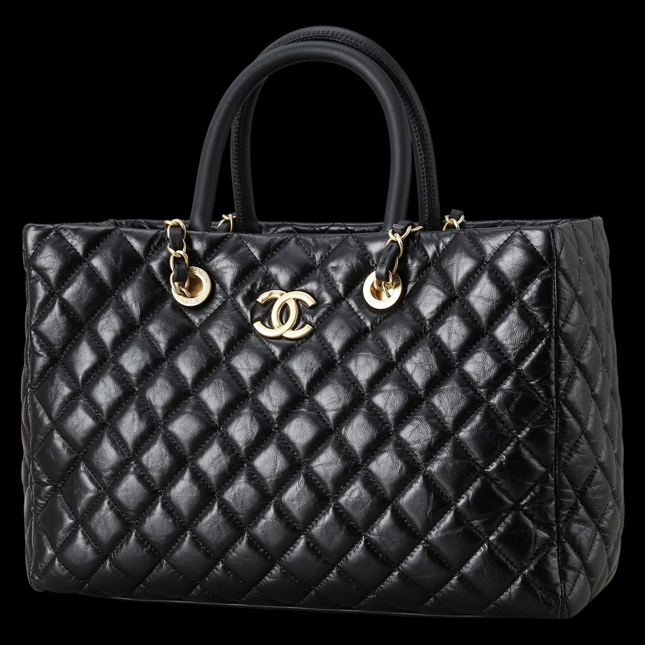 CHANEL(USED)샤넬 시즌 탑 핸들 체인 쇼퍼백