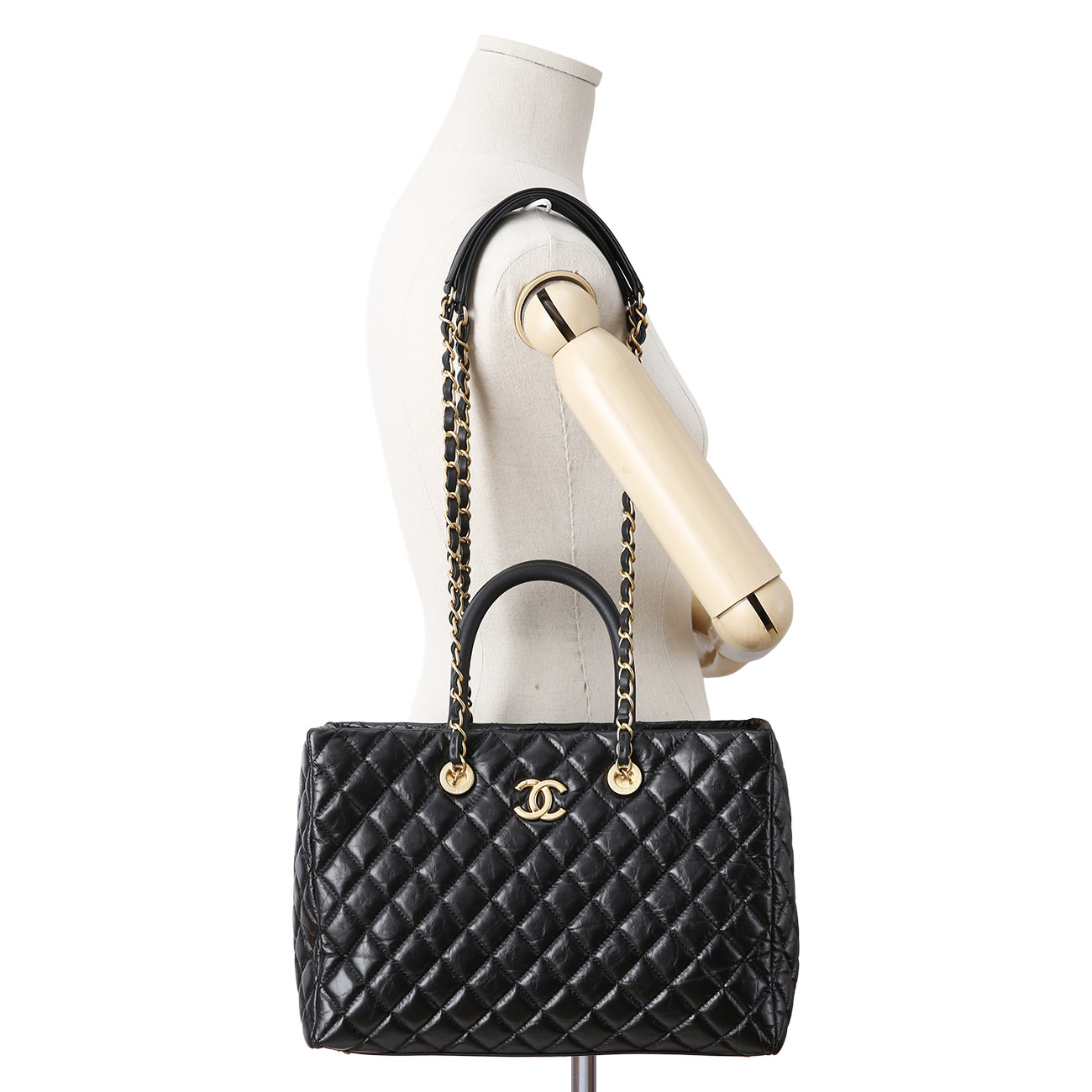 CHANEL(USED)샤넬 시즌 탑 핸들 체인 쇼퍼백