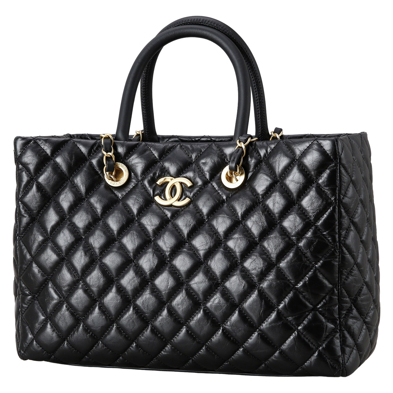 CHANEL(USED)샤넬 시즌 탑 핸들 체인 쇼퍼백