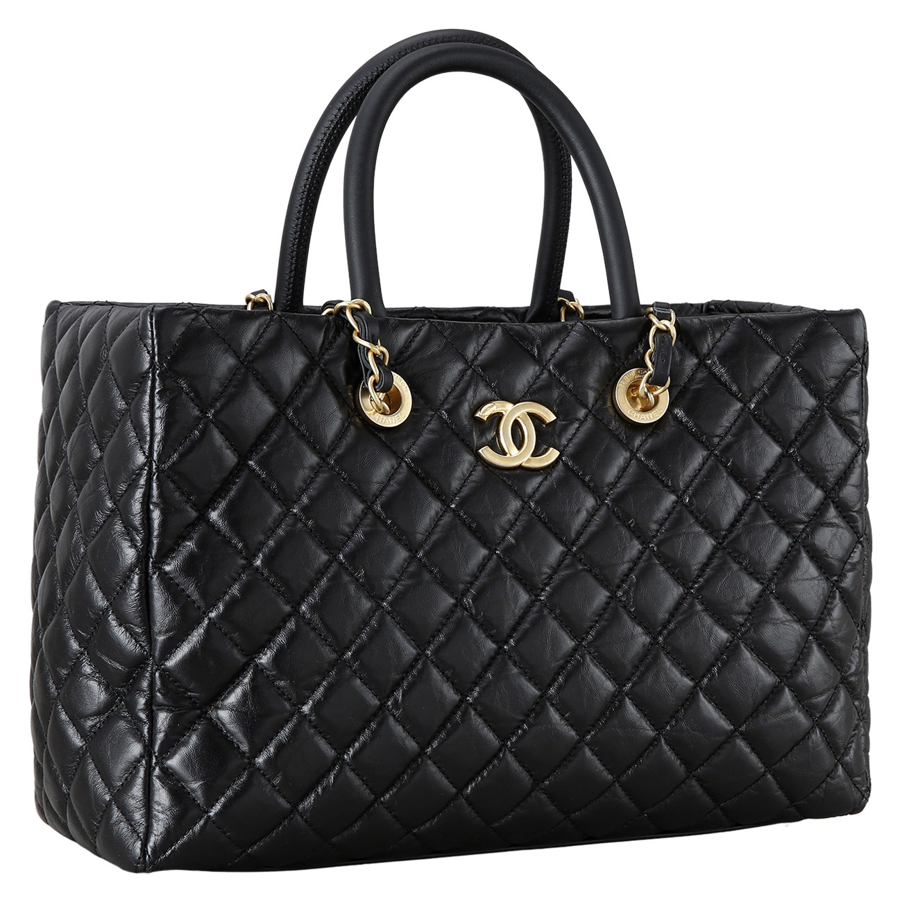 CHANEL(USED)샤넬 시즌 탑 핸들 체인 쇼퍼백