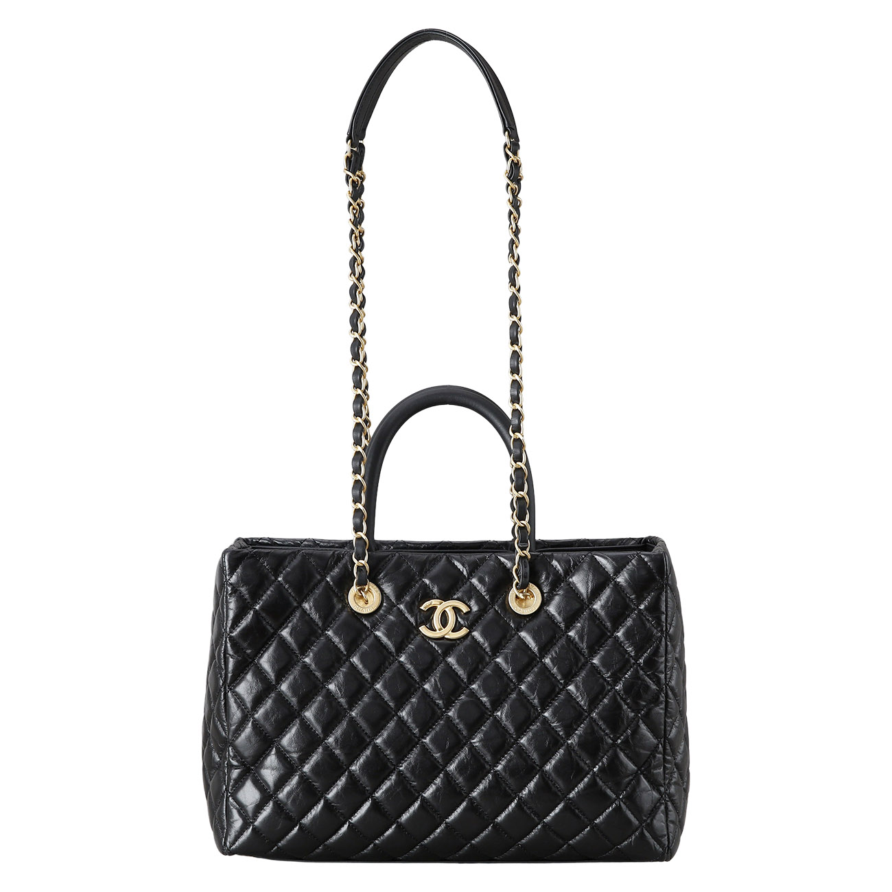 CHANEL(USED)샤넬 시즌 탑 핸들 체인 쇼퍼백