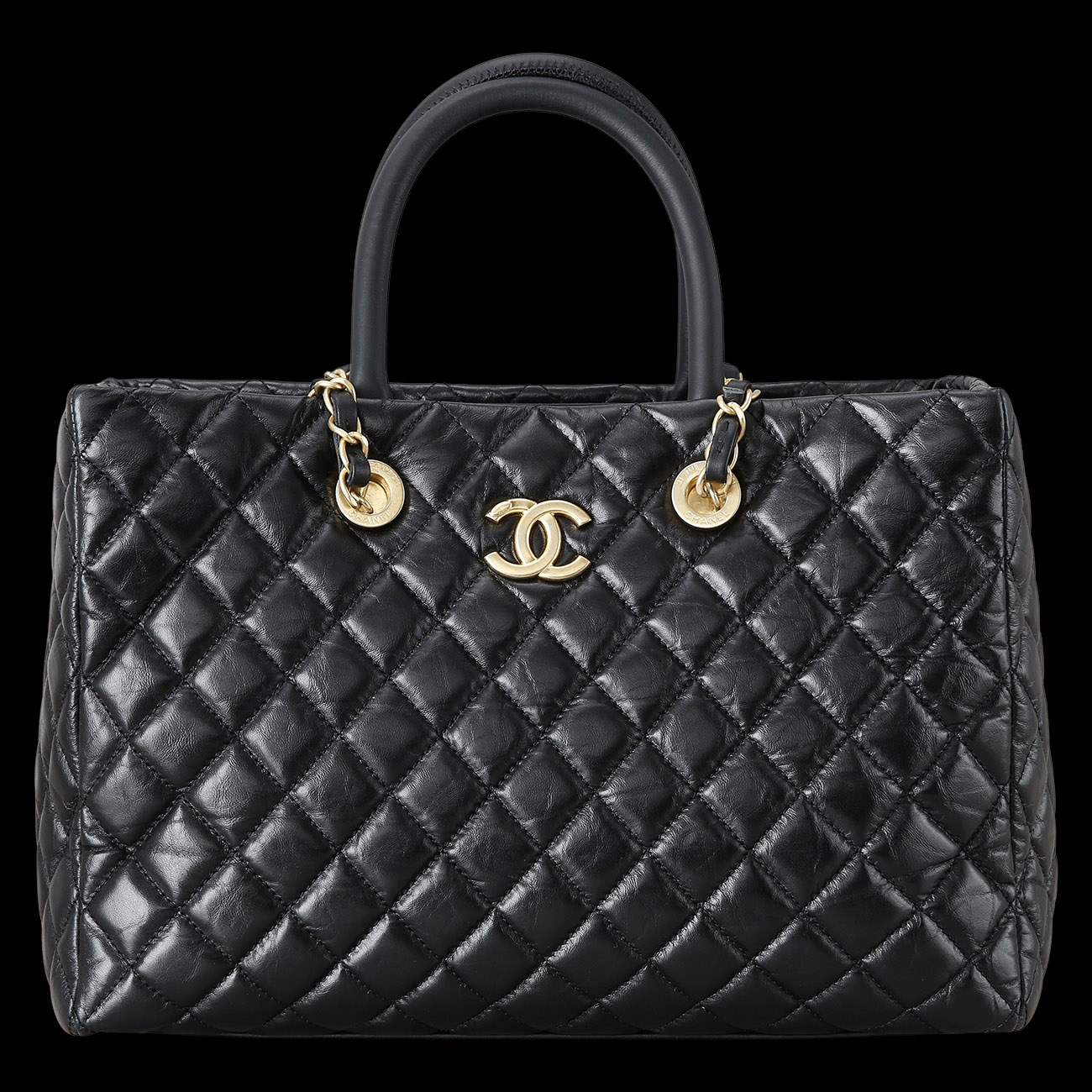 CHANEL(USED)샤넬 시즌 탑 핸들 체인 쇼퍼백
