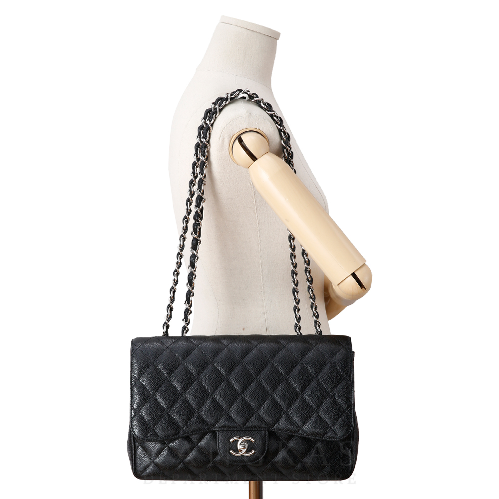 CHANEL(USED)샤넬 캐비어 클래식 라지 원플랩백