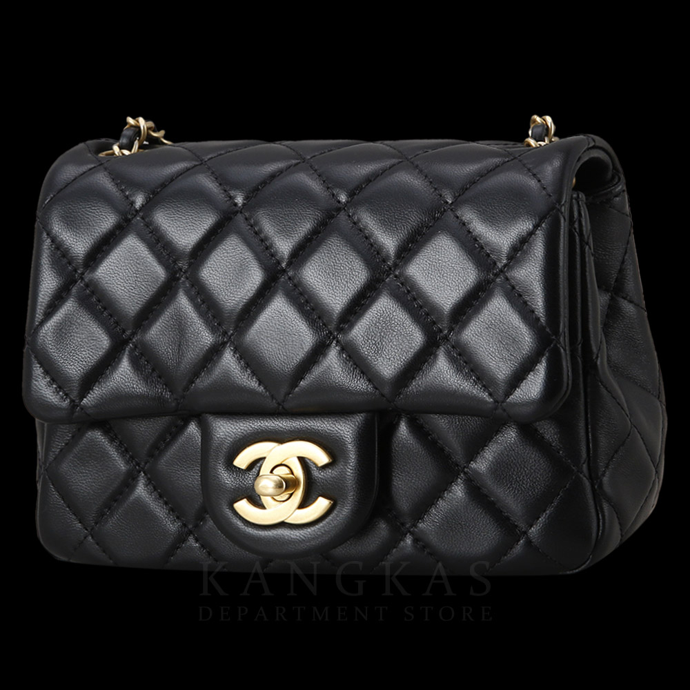 CHANEL(USED)샤넬 램스킨 클래식 쁘띠삭 골든볼