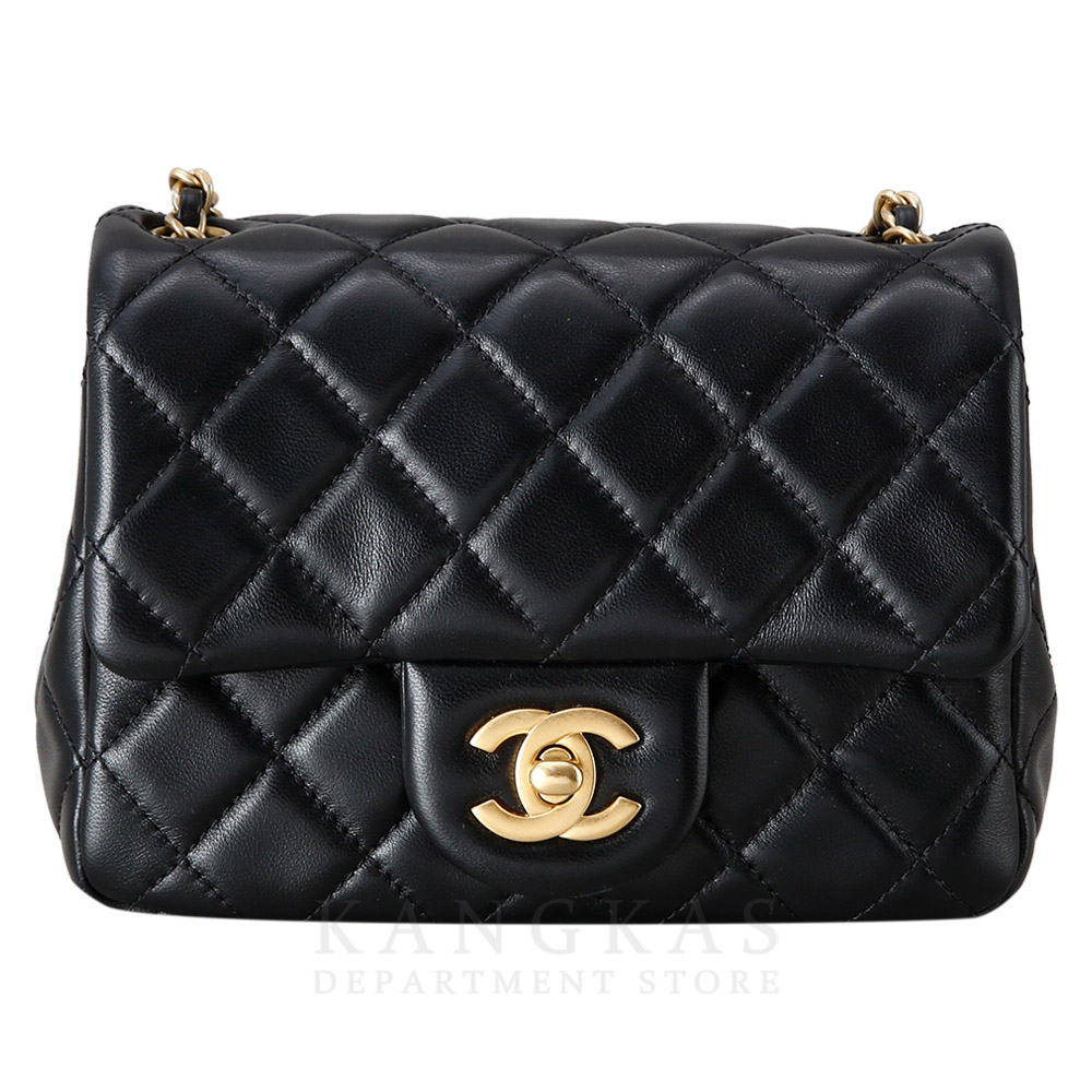 CHANEL(USED)샤넬 램스킨 클래식 쁘띠삭 골든볼