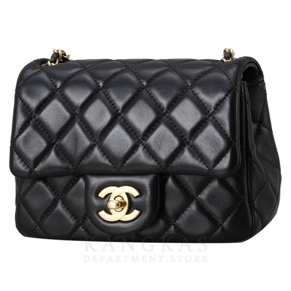 CHANEL(USED)샤넬 램스킨 클래식 쁘띠삭 골든볼