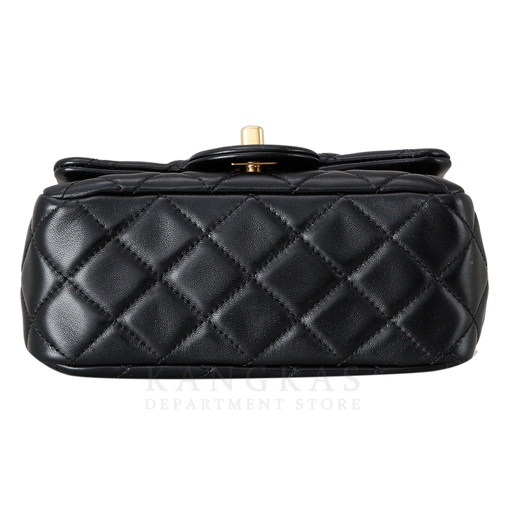 CHANEL(USED)샤넬 램스킨 클래식 쁘띠삭 골든볼
