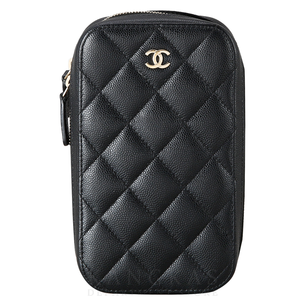 CHANEL(USED)샤넬 캐비어 폰 홀더 체인 크로스백