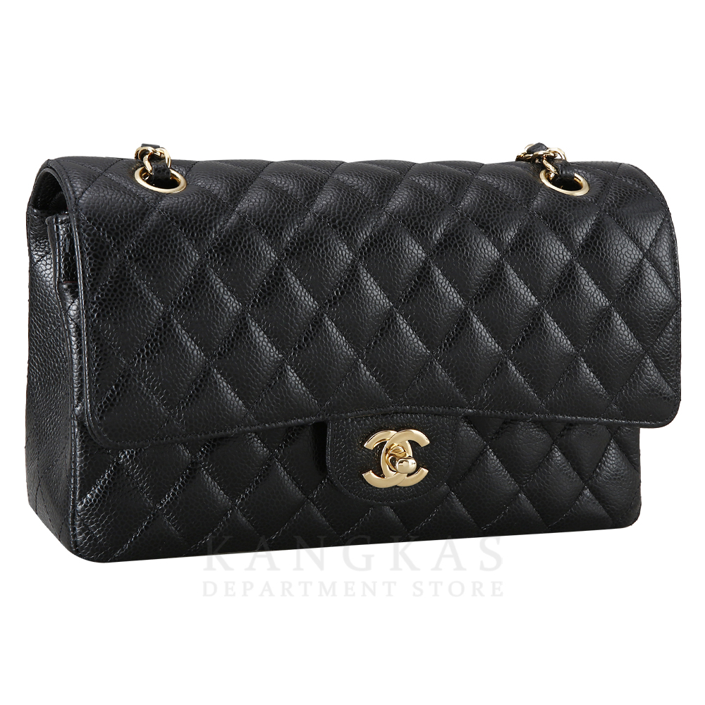 CHANEL(USED)샤넬 캐비어 클래식 미듐 플랩백 금장