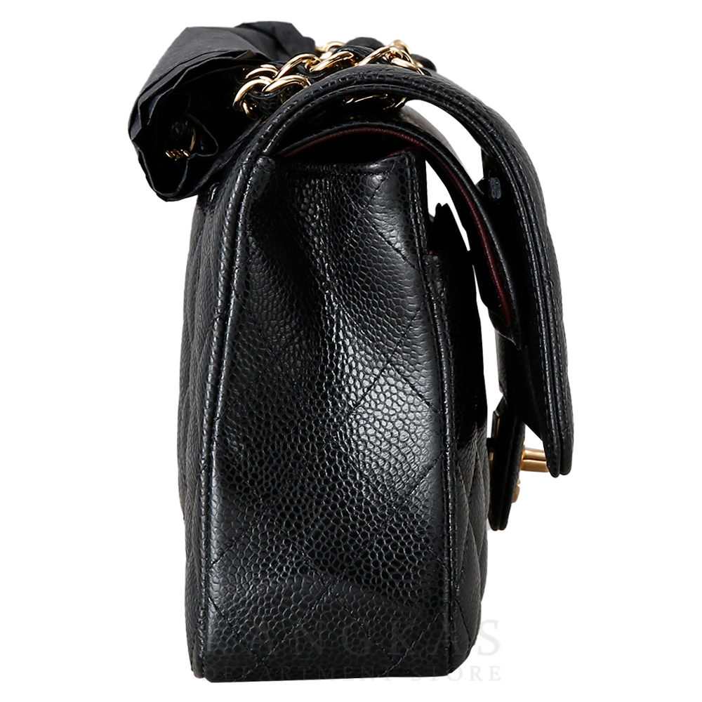 CHANEL(USED)샤넬 캐비어 클래식 미듐 플랩백 금장