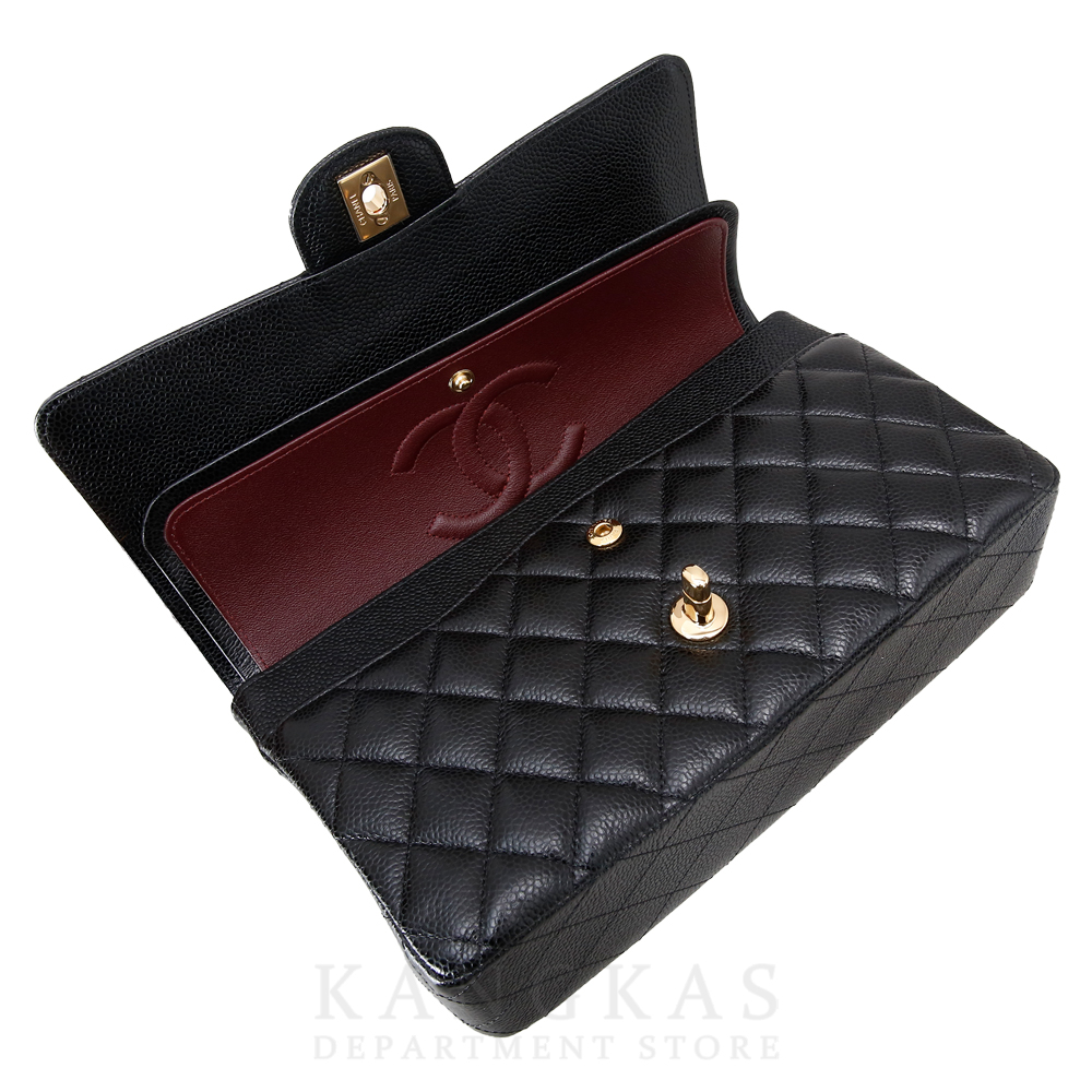 CHANEL(USED)샤넬 캐비어 클래식 미듐 플랩백 금장
