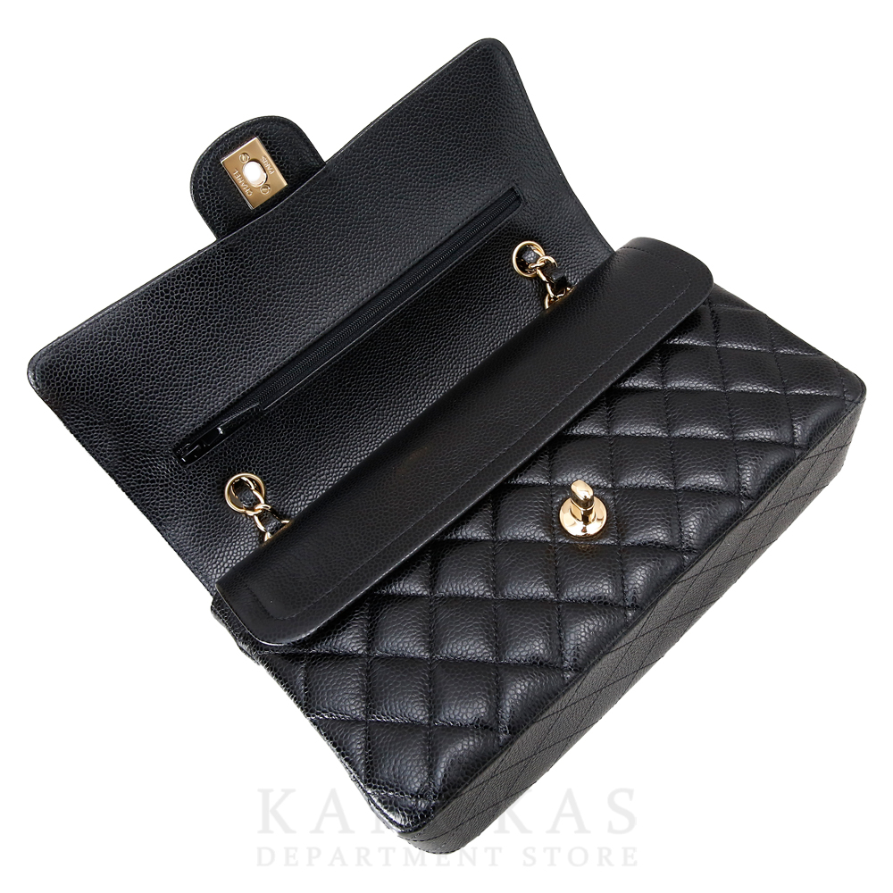 CHANEL(USED)샤넬 캐비어 클래식 미듐 플랩백 금장