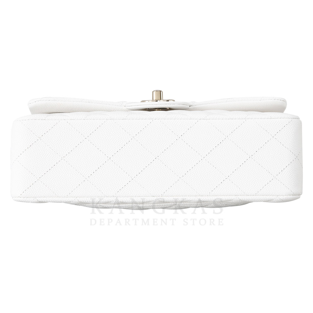 CHANEL(USED)샤넬 화이트 캐비어 클래식 스몰 플랩백