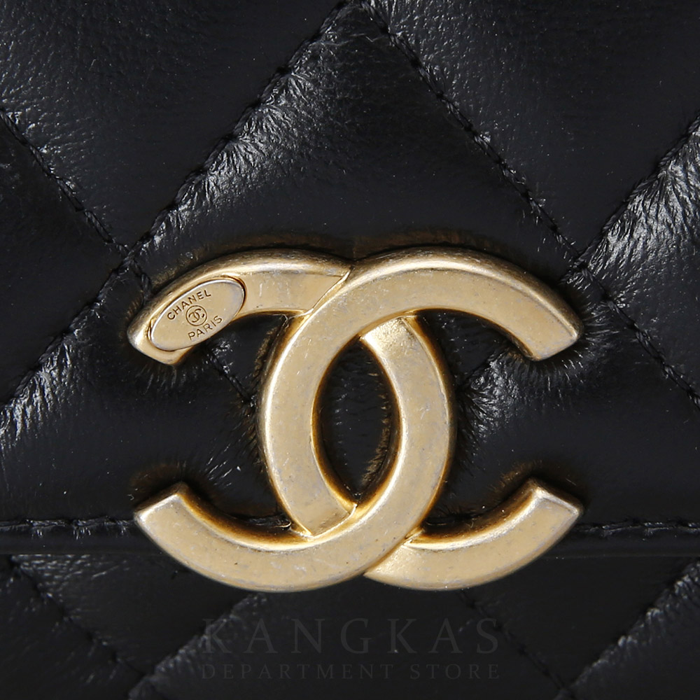 CHANEL(USED)샤넬 시즌 AS3222 베니티 케이스 탑 핸들백