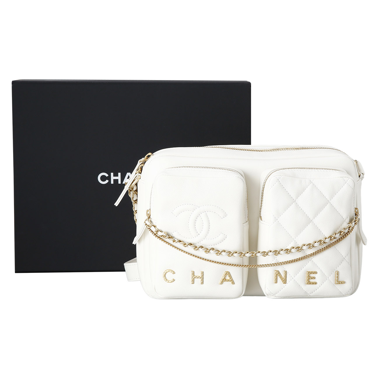 CHANEL(USED)샤넬 시즌 투웨이 메신저 백