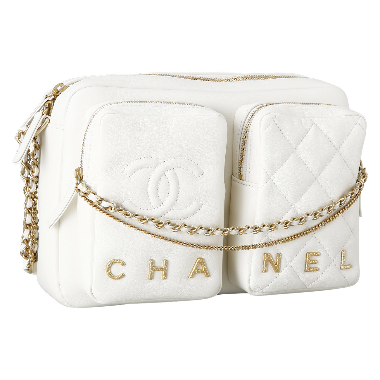 CHANEL(USED)샤넬 시즌 투웨이 메신저 백