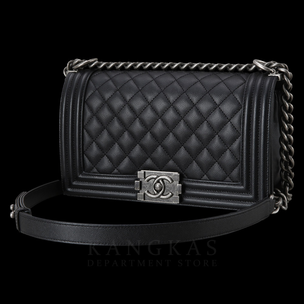 CHANEL(USED)샤넬 보이샤넬 캐비어 미듐