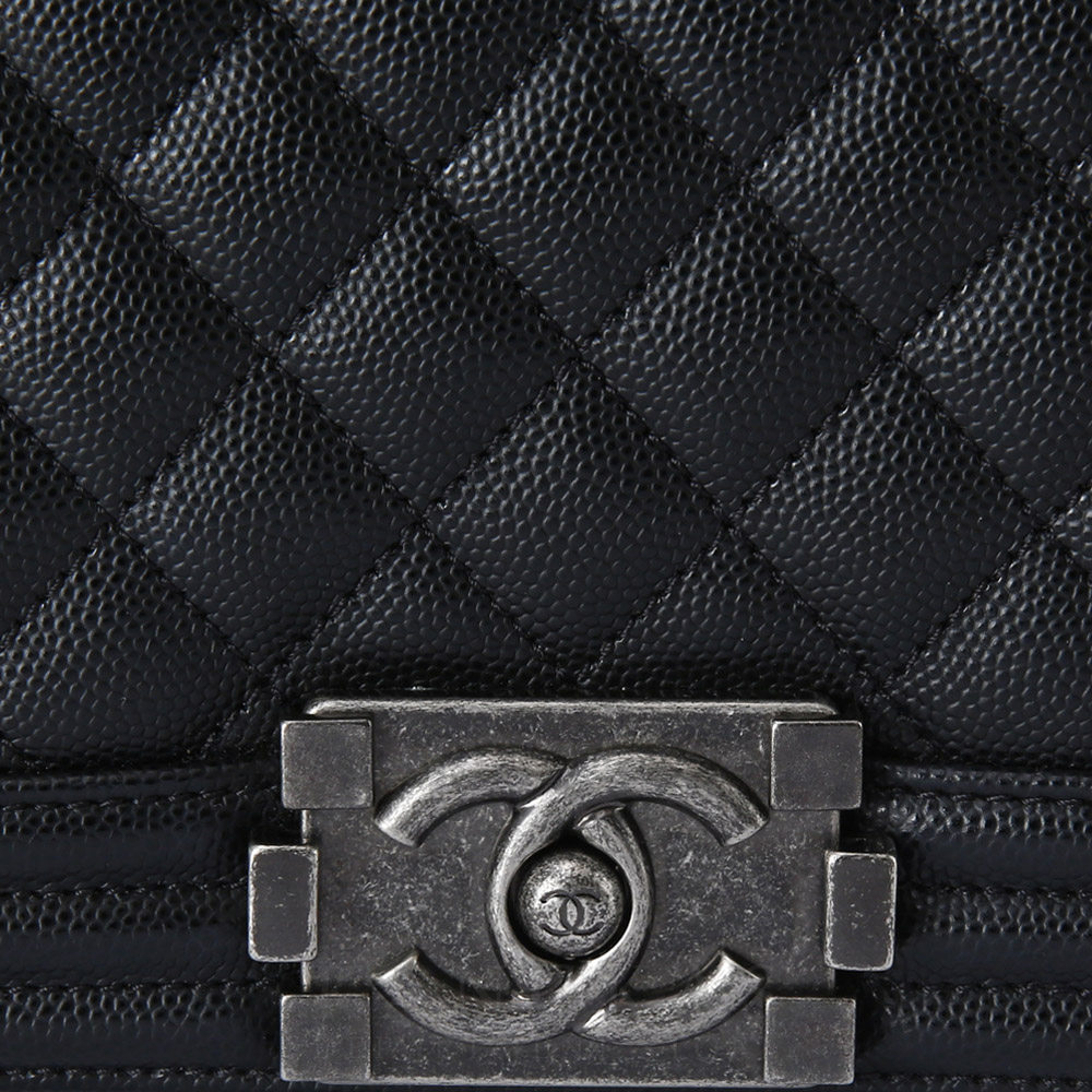 CHANEL(USED)샤넬 보이샤넬 캐비어 미듐