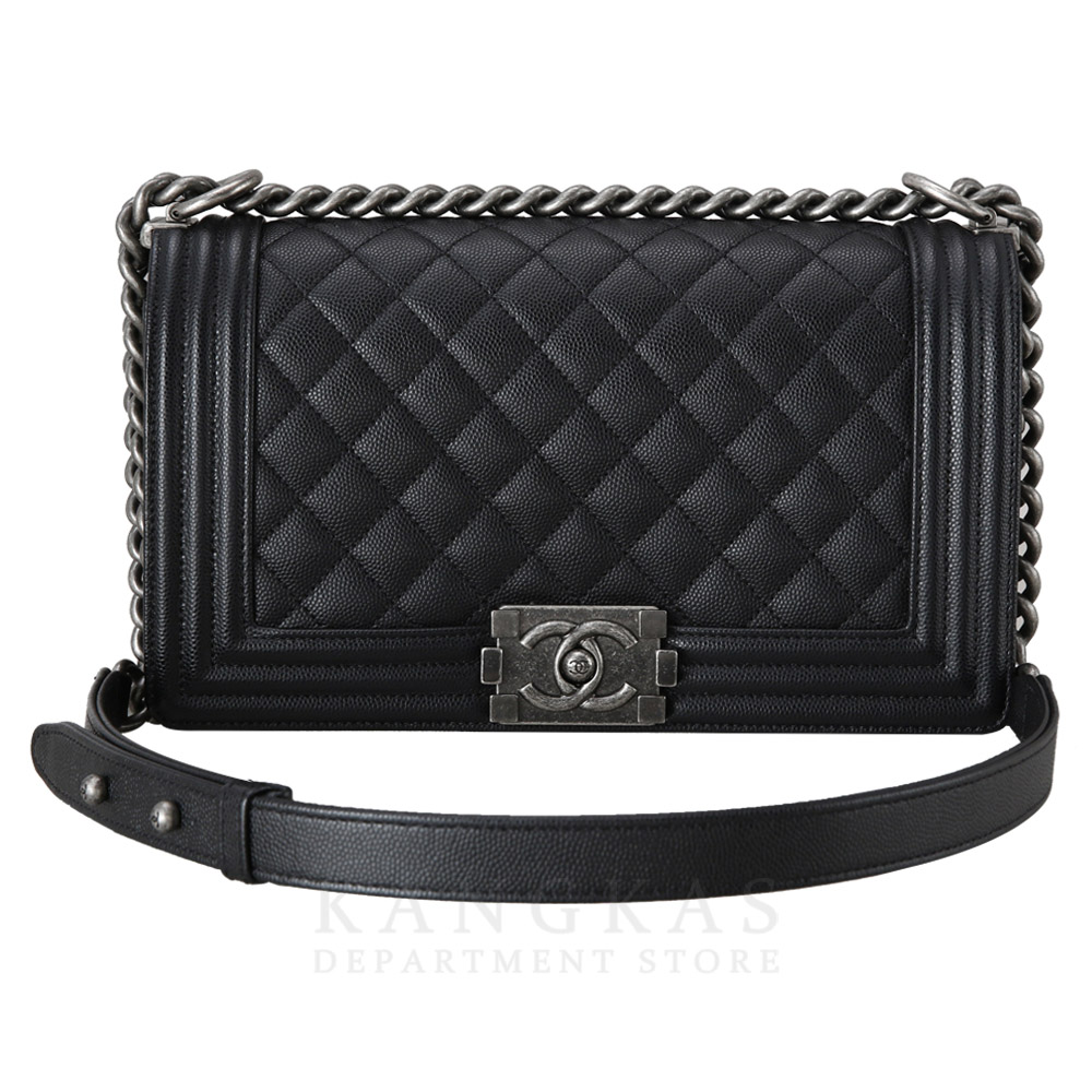 CHANEL(USED)샤넬 보이샤넬 캐비어 미듐