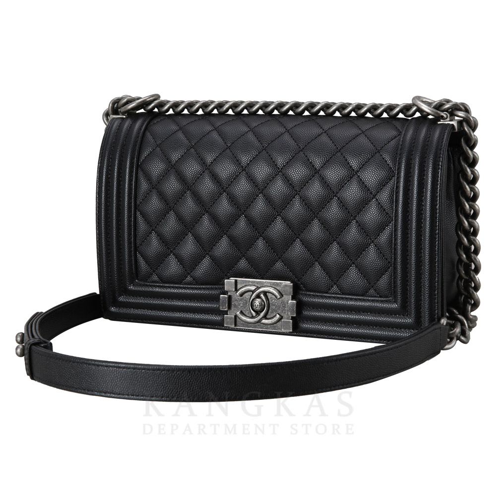 CHANEL(USED)샤넬 보이샤넬 캐비어 미듐