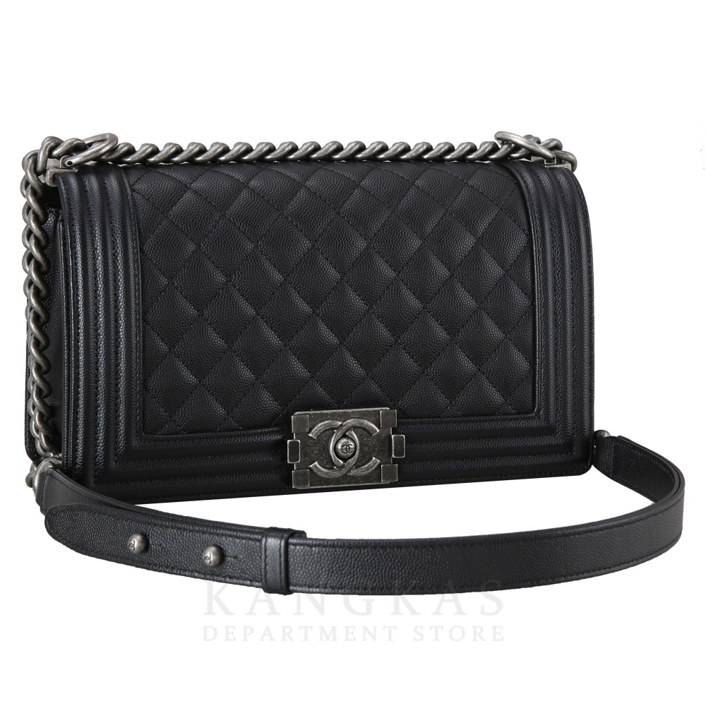 CHANEL(USED)샤넬 보이샤넬 캐비어 미듐