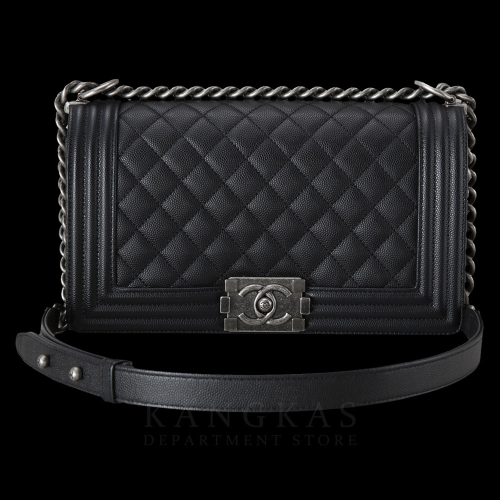 CHANEL(USED)샤넬 보이샤넬 캐비어 미듐