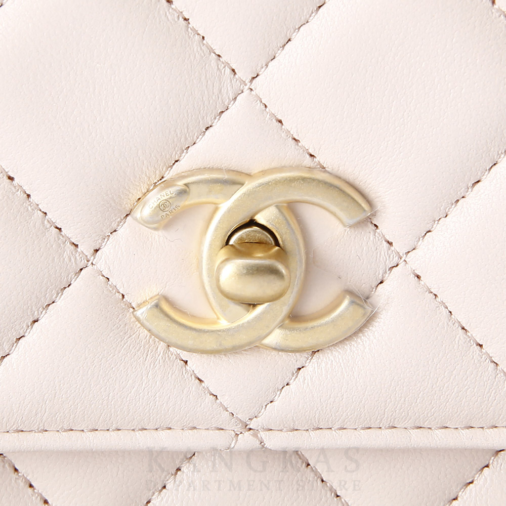 CHANEL(USED)샤넬 클래식 램스킨 골든볼 WOC