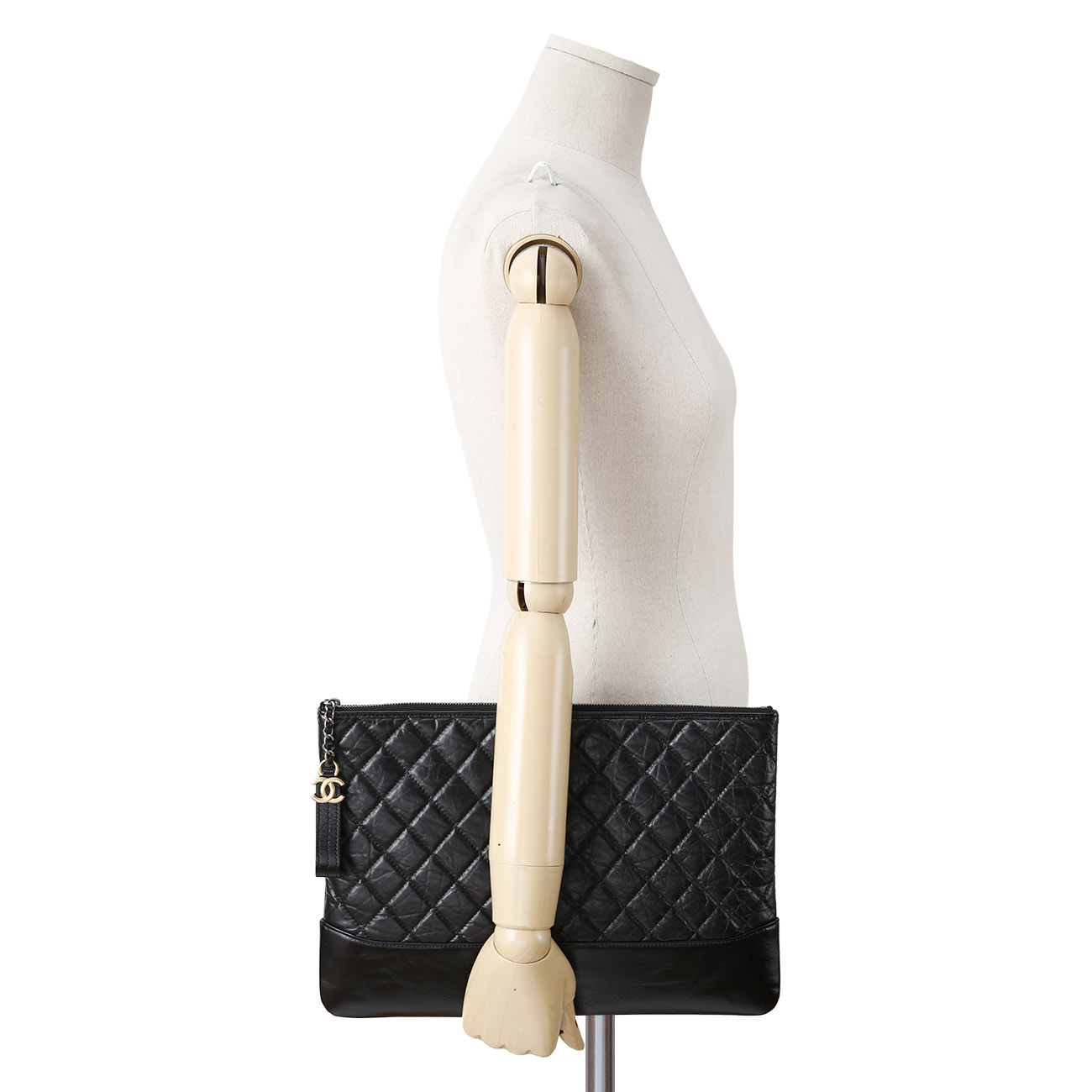 CHANEL(USED)샤넬 가브리엘 카프스킨 클러치 라지