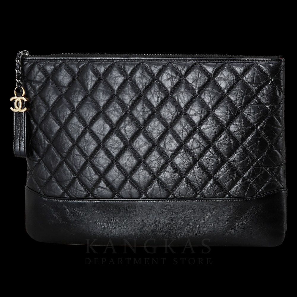 CHANEL(USED)샤넬 가브리엘 카프스킨 클러치 라지