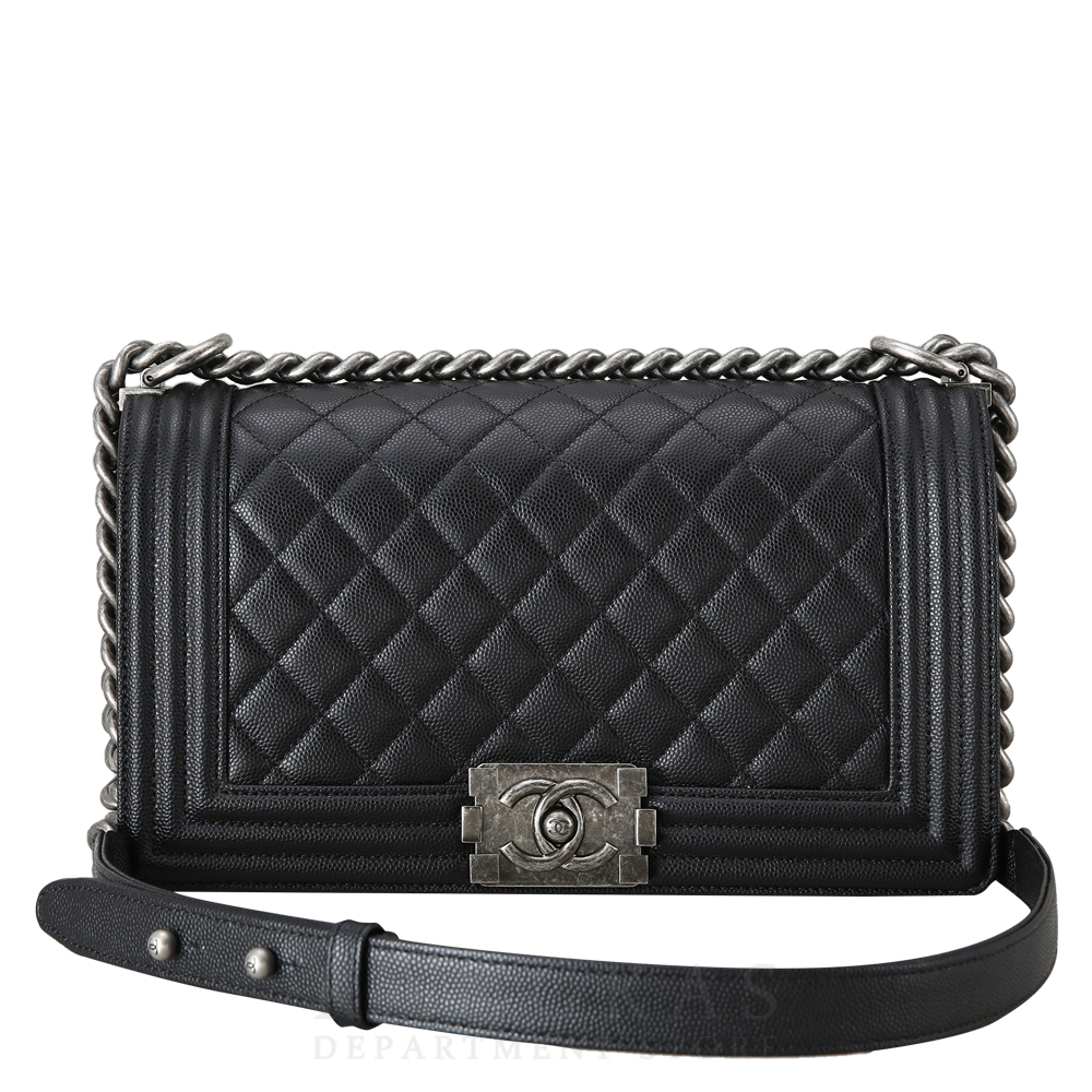 CHANEL(USED)샤넬 캐비어 보이샤넬 미듐 @@@@@