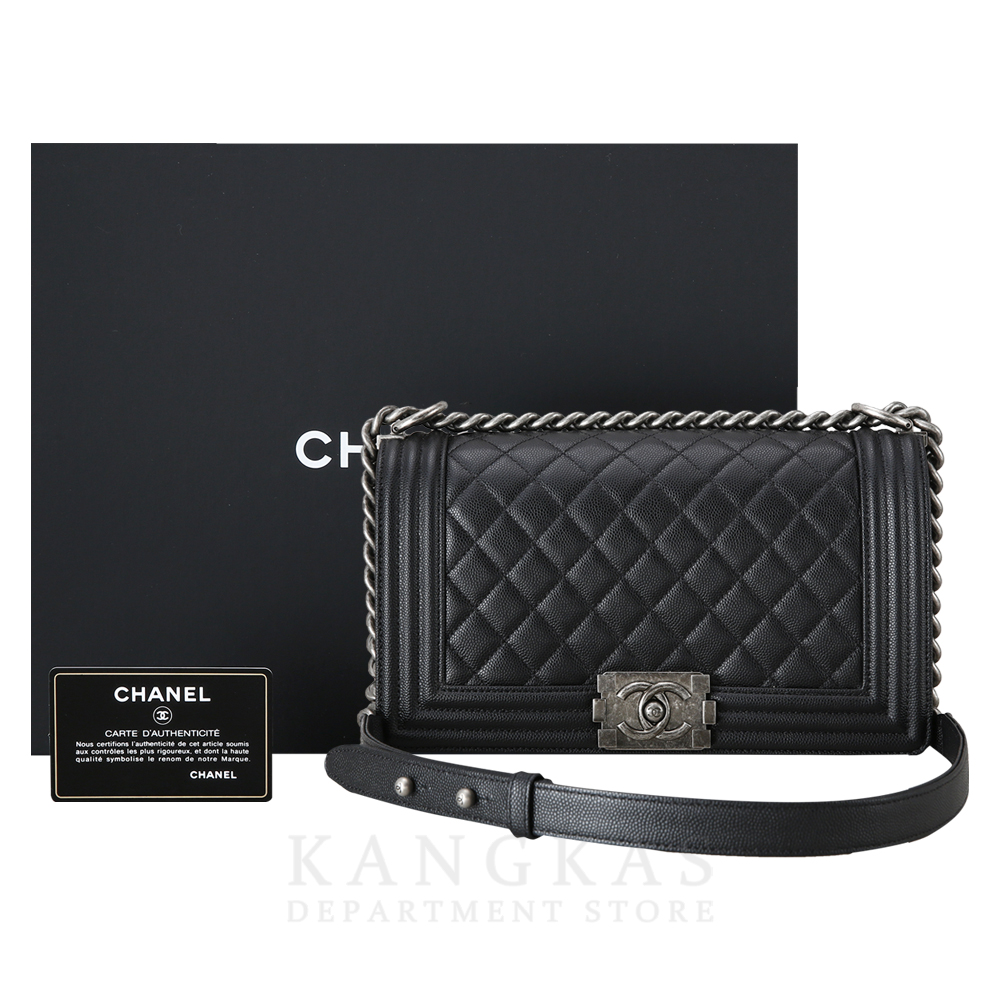 CHANEL(USED)샤넬 캐비어 보이샤넬 미듐 @@@@@