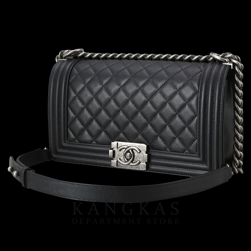 CHANEL(USED)샤넬 캐비어 보이샤넬 미듐 @@@@@