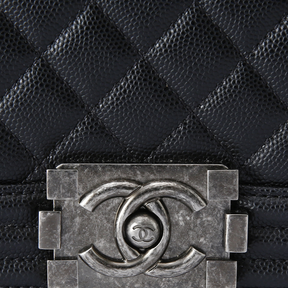 CHANEL(USED)샤넬 캐비어 보이샤넬 미듐 @@@@@
