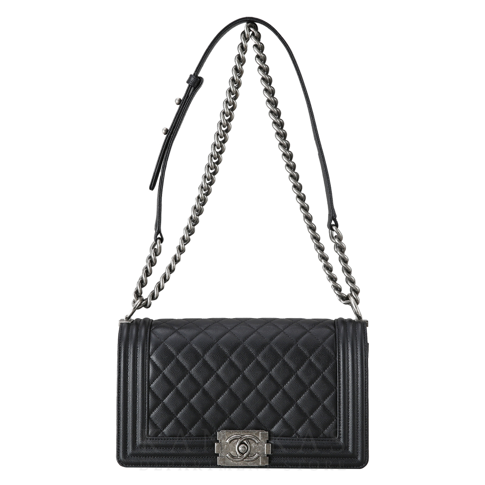 CHANEL(USED)샤넬 캐비어 보이샤넬 미듐 @@@@@