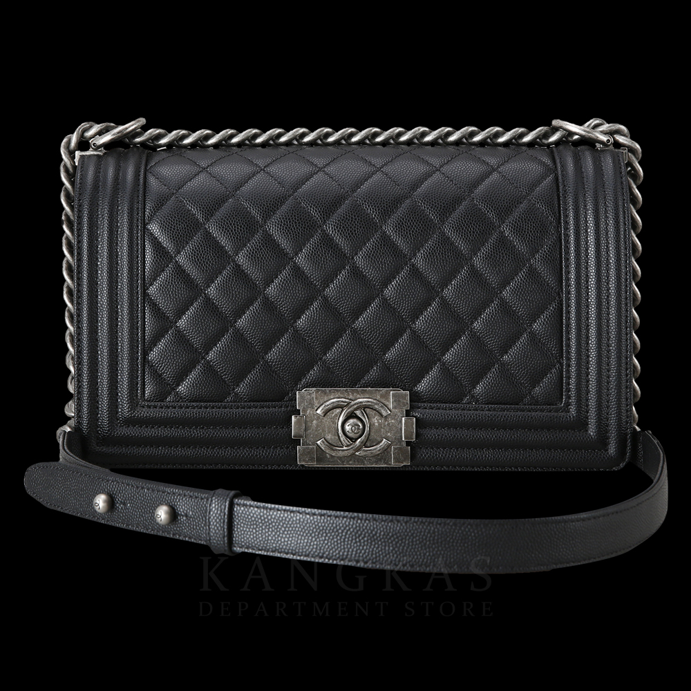 CHANEL(USED)샤넬 캐비어 보이샤넬 미듐 @@@@@