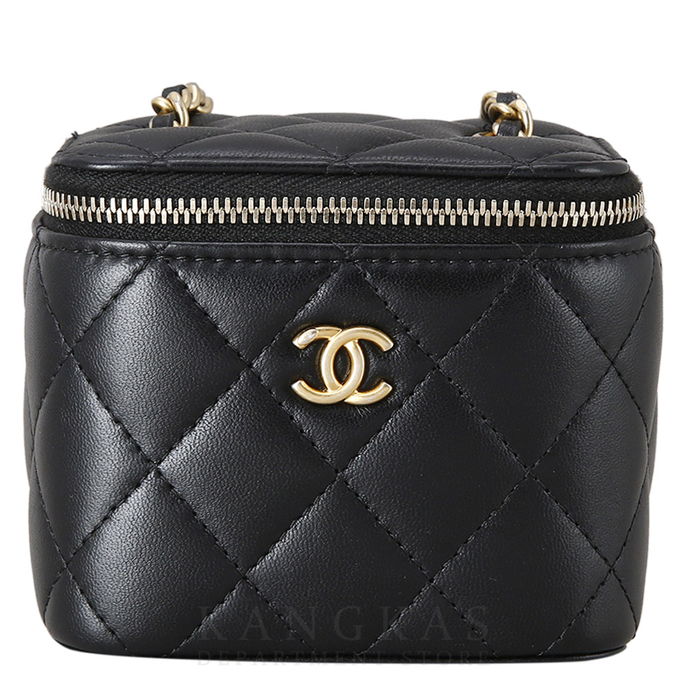 CHANEL(USED)샤넬 램스킨 베니티 골든볼 체인 백