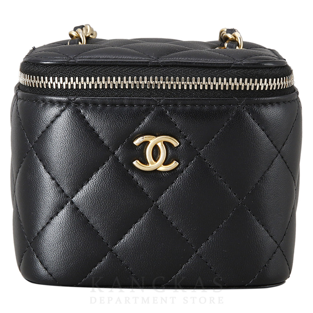 CHANEL(USED)샤넬 램스킨 베니티 골든볼 체인 백