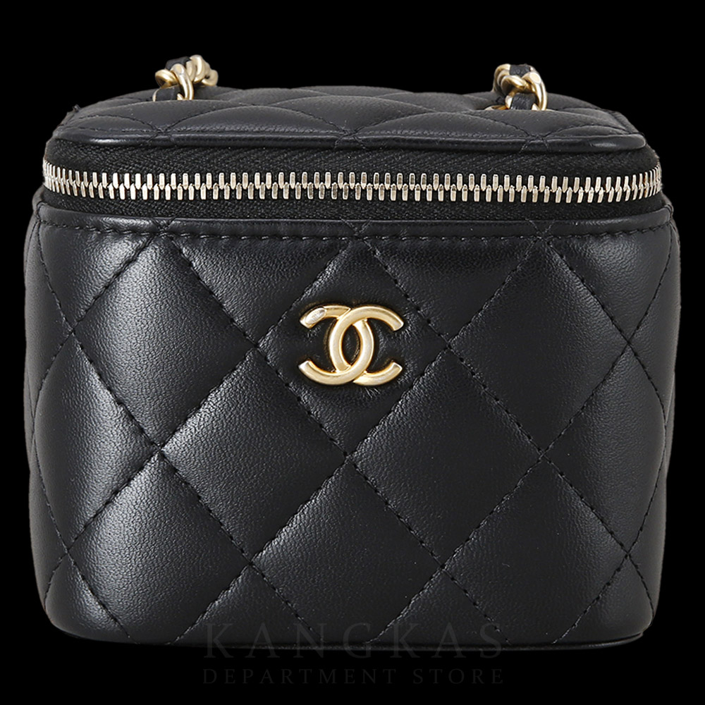 CHANEL(USED)샤넬 램스킨 베니티 골든볼 체인 백