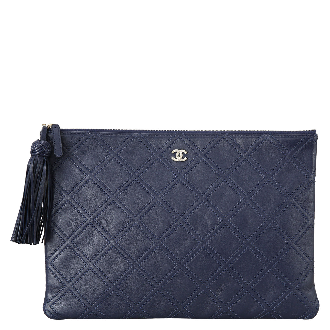 CHANEL(USED)샤넬 시즌 테슬 클러치 라지